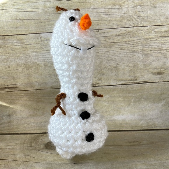 New Olaf Crocheted Handmade Stuffed Toy - Picture 3 of 8